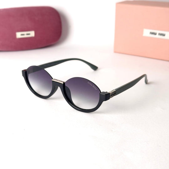 Miu Miu Rimless Round – Purple Gradient - Giiz store