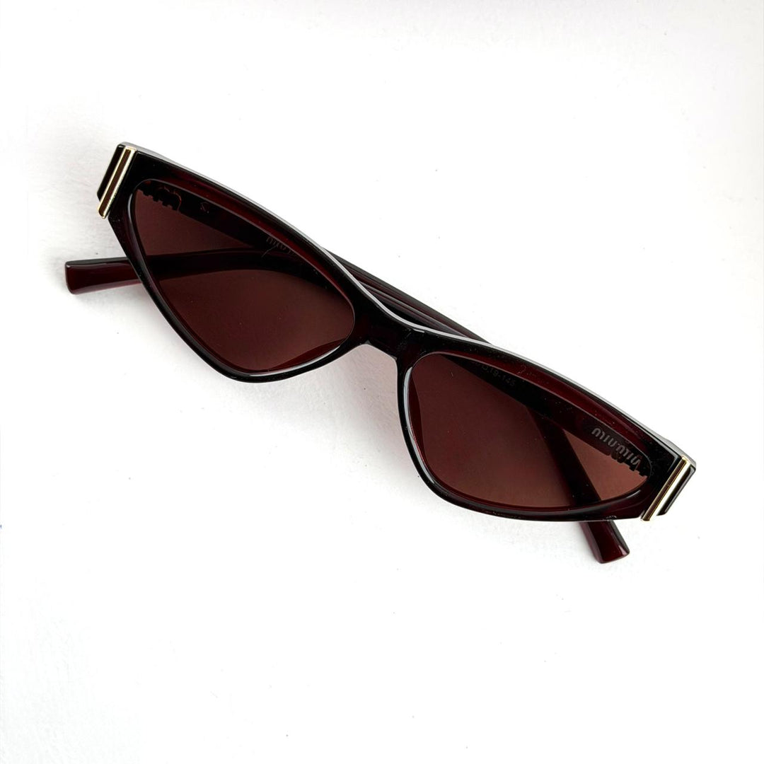 Miu Miu Sharp Cat Eye – Burgundy Brown - Giiz store