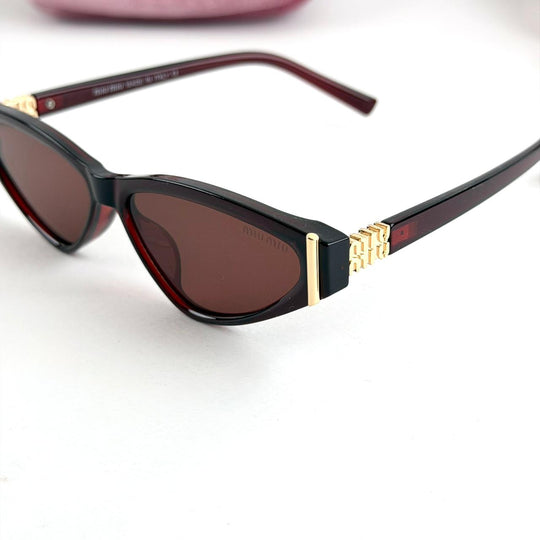 Miu Miu Sharp Cat Eye – Burgundy Brown - Giiz store