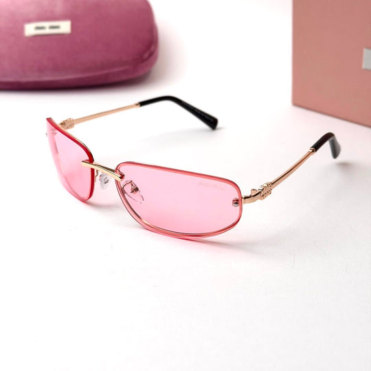Miu Miu Slim Rectangle – Rose Gold Pink - Giiz store