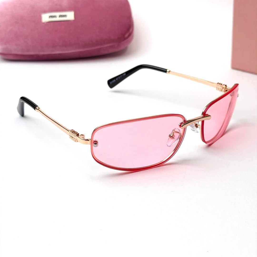Miu Miu Slim Rectangle – Rose Gold Pink - Giiz store