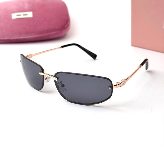 Miu Miu Slim Rectangle – Rose Gold Smoke - Giiz store