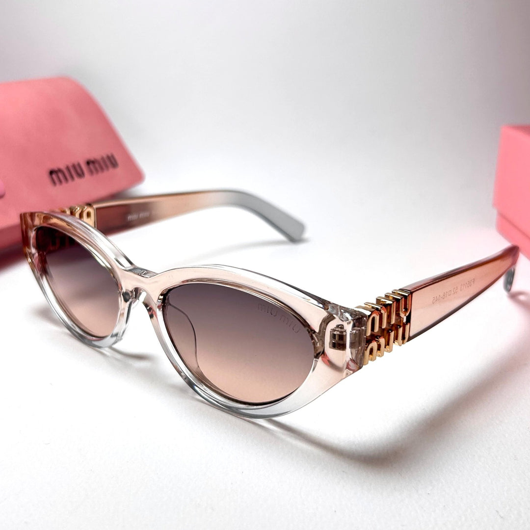 Miu Miu SMUA04 Cat Eye – Peach Gradient.