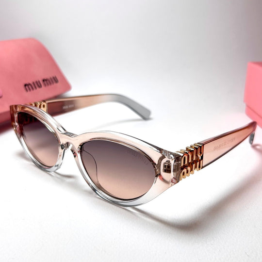 Miu Miu SMUA04 Cat Eye – Peach Gradient.