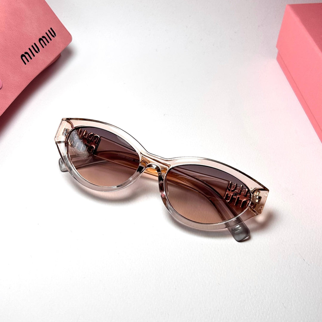 Miu Miu SMUA04 Cat Eye – Peach Gradient.