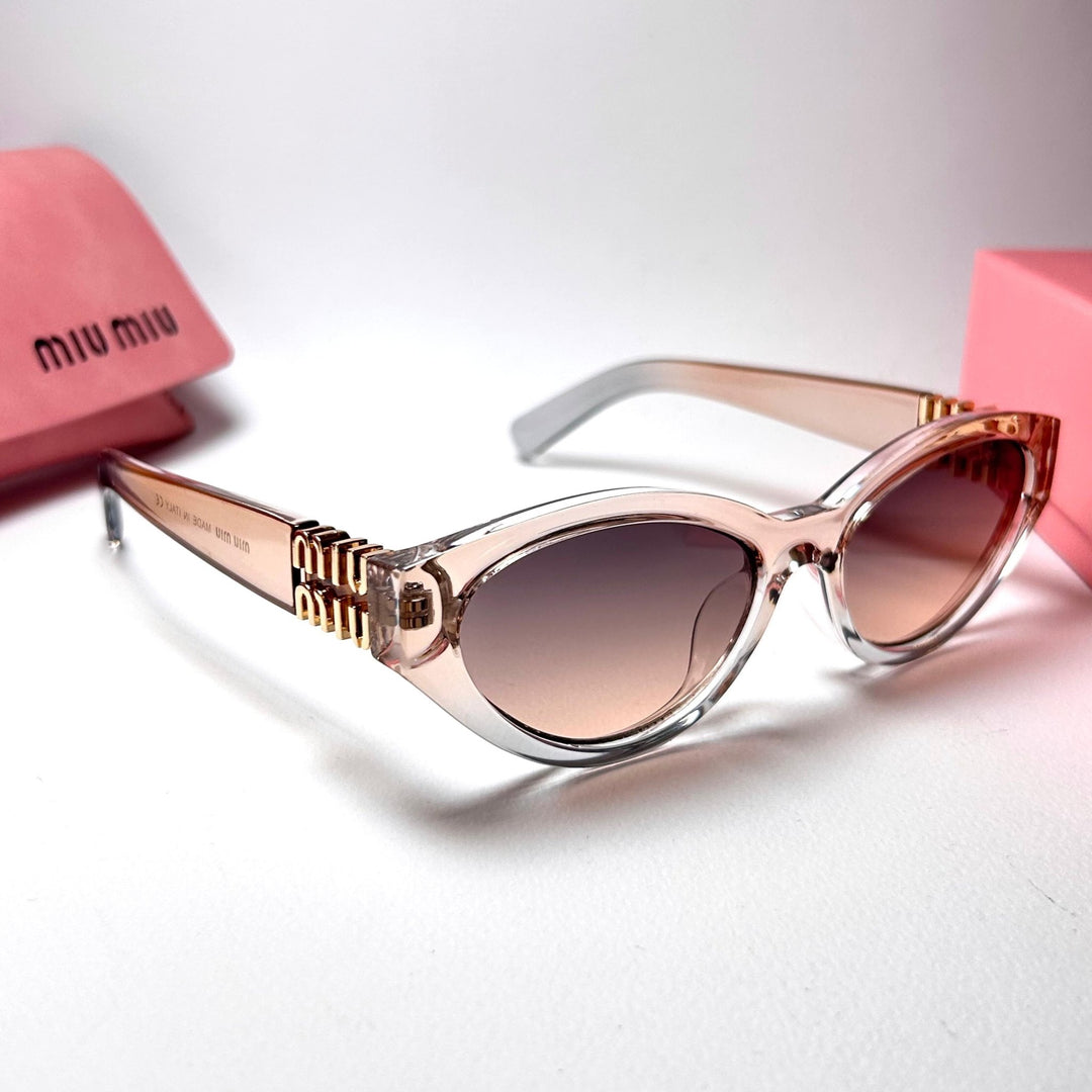 Miu Miu SMUA04 Cat Eye – Peach Gradient.