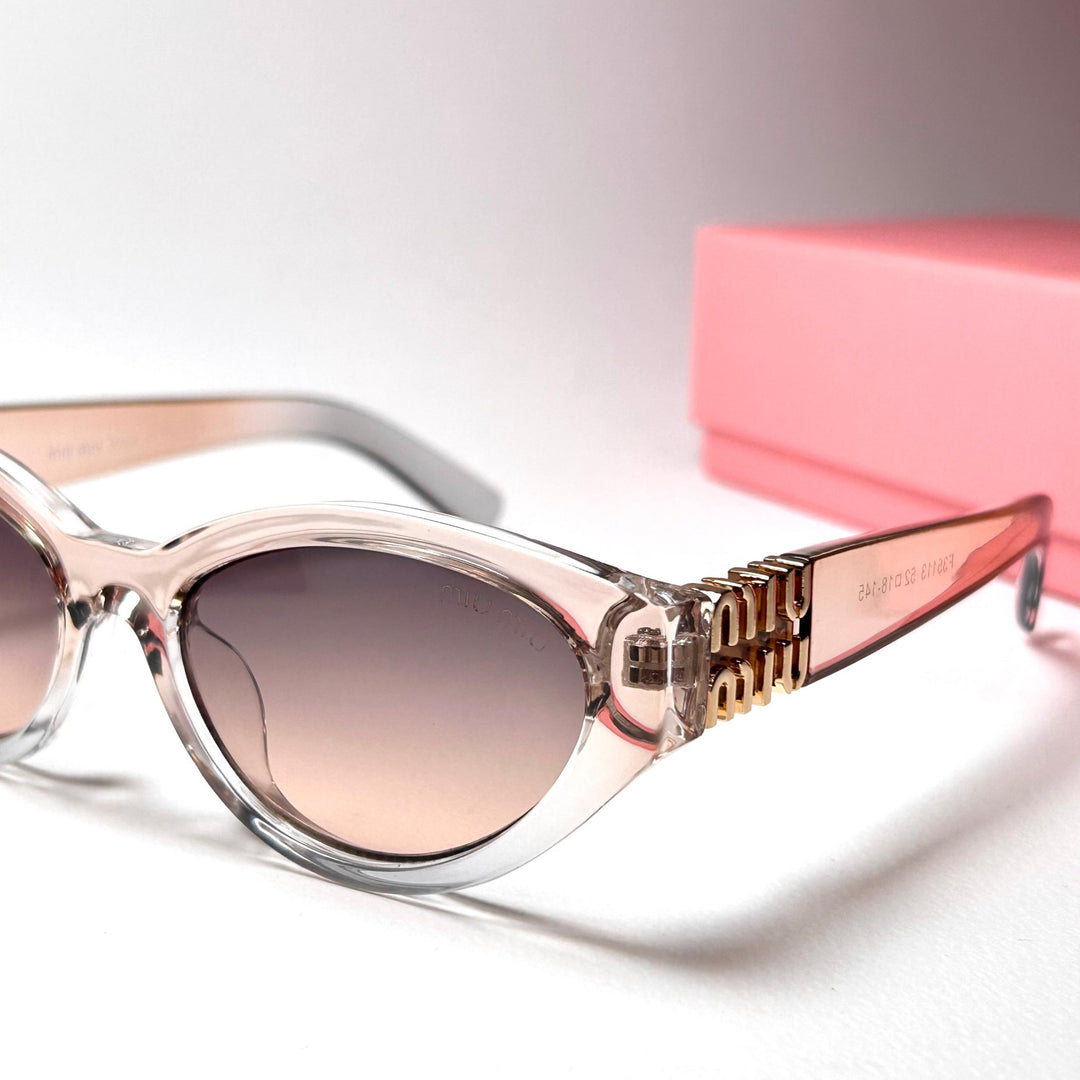 Miu Miu SMUA04 Cat Eye – Peach Gradient.