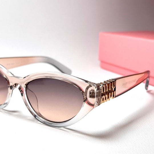 Miu Miu SMUA04 Cat Eye – Peach Gradient.