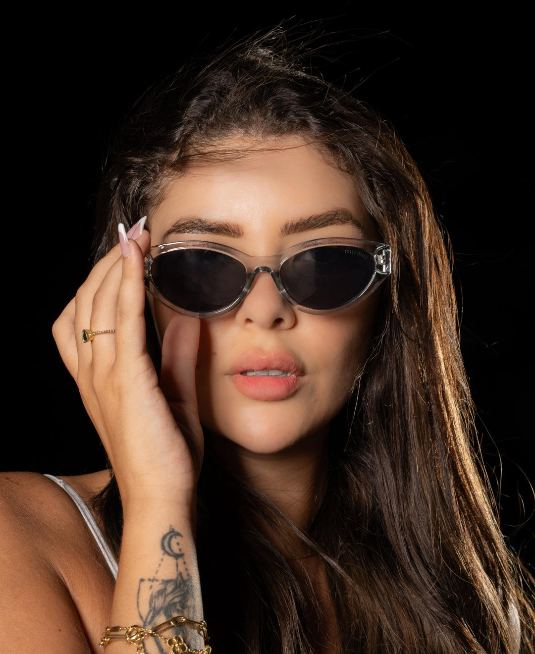 Miu Miu SMUA04 Cat Eye - Pinky Nude - Giiz store