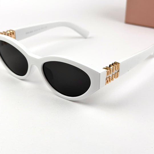 Miu Miu SMUA04 Cat Eye - White - Giiz store