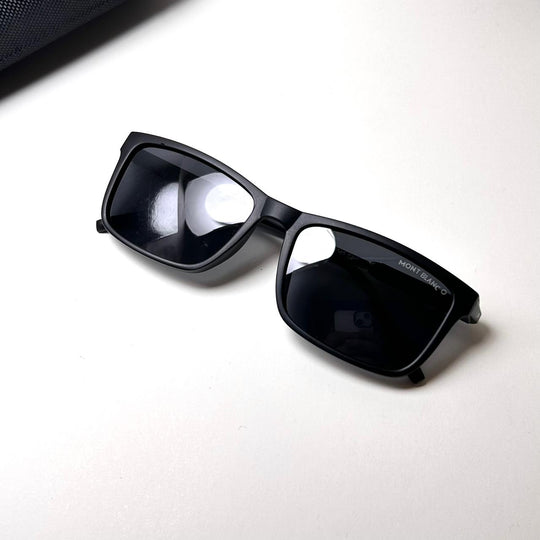 Mont Blanc Rectangular 8903 - Black - Giiz store