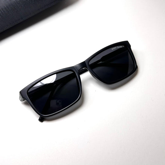 Mont Blanc Rectangular 8903 - Black - Giiz store