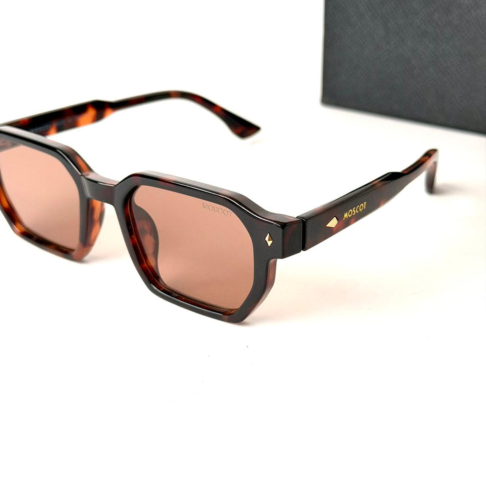 Moscot Geometric Tortoise – Brown - Giiz store