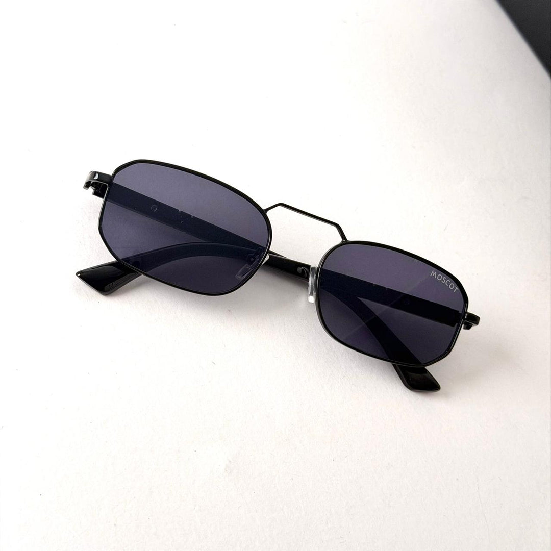 MOSCOT Hexagonal Black – Smoke Grey - Giiz store