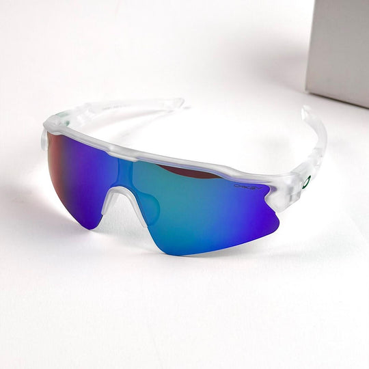 Oakley Radar EV Path – Clear White Blue Violet Mirror - Giiz store