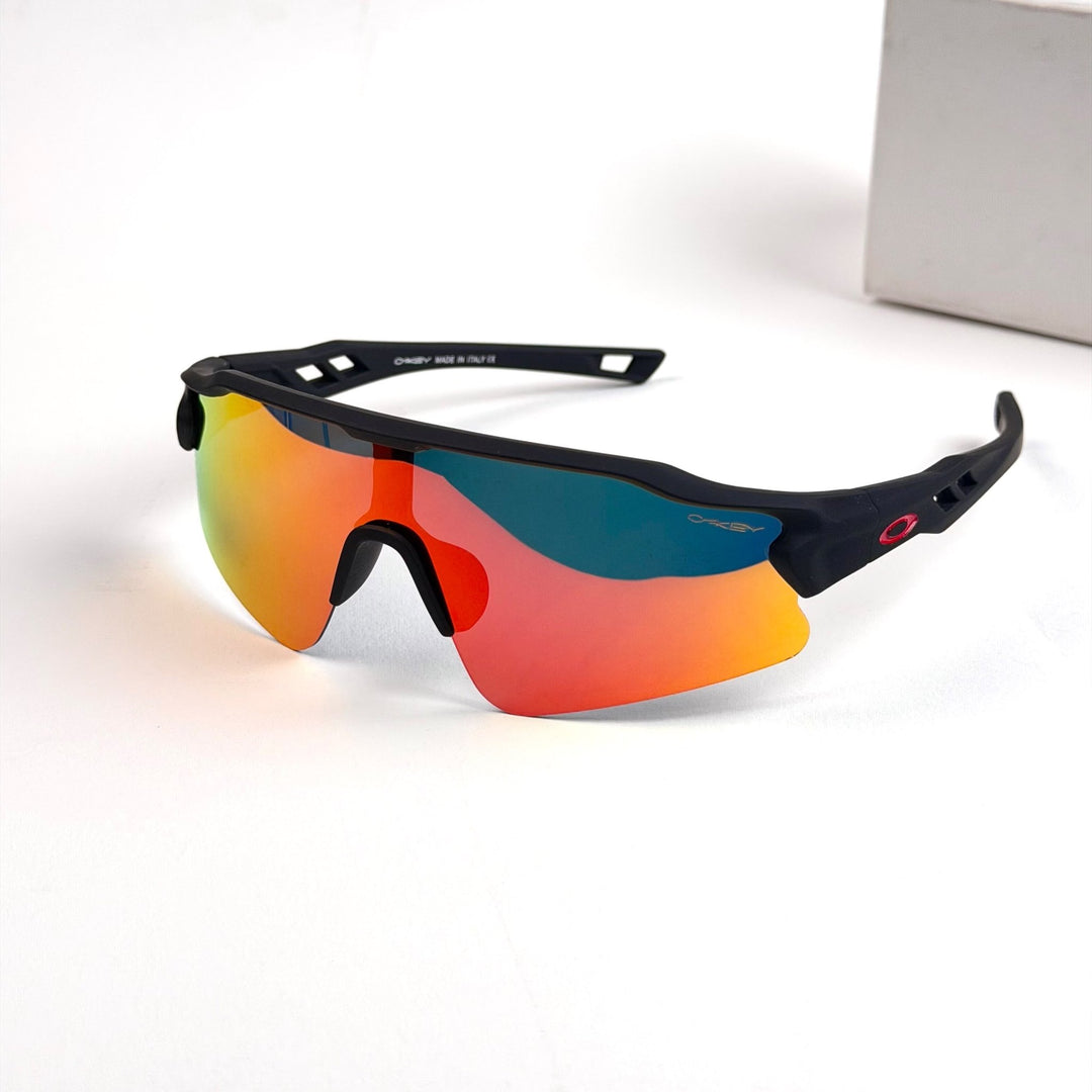 Oakley Radar Plate – Black Multicolor Mirror - Giiz store