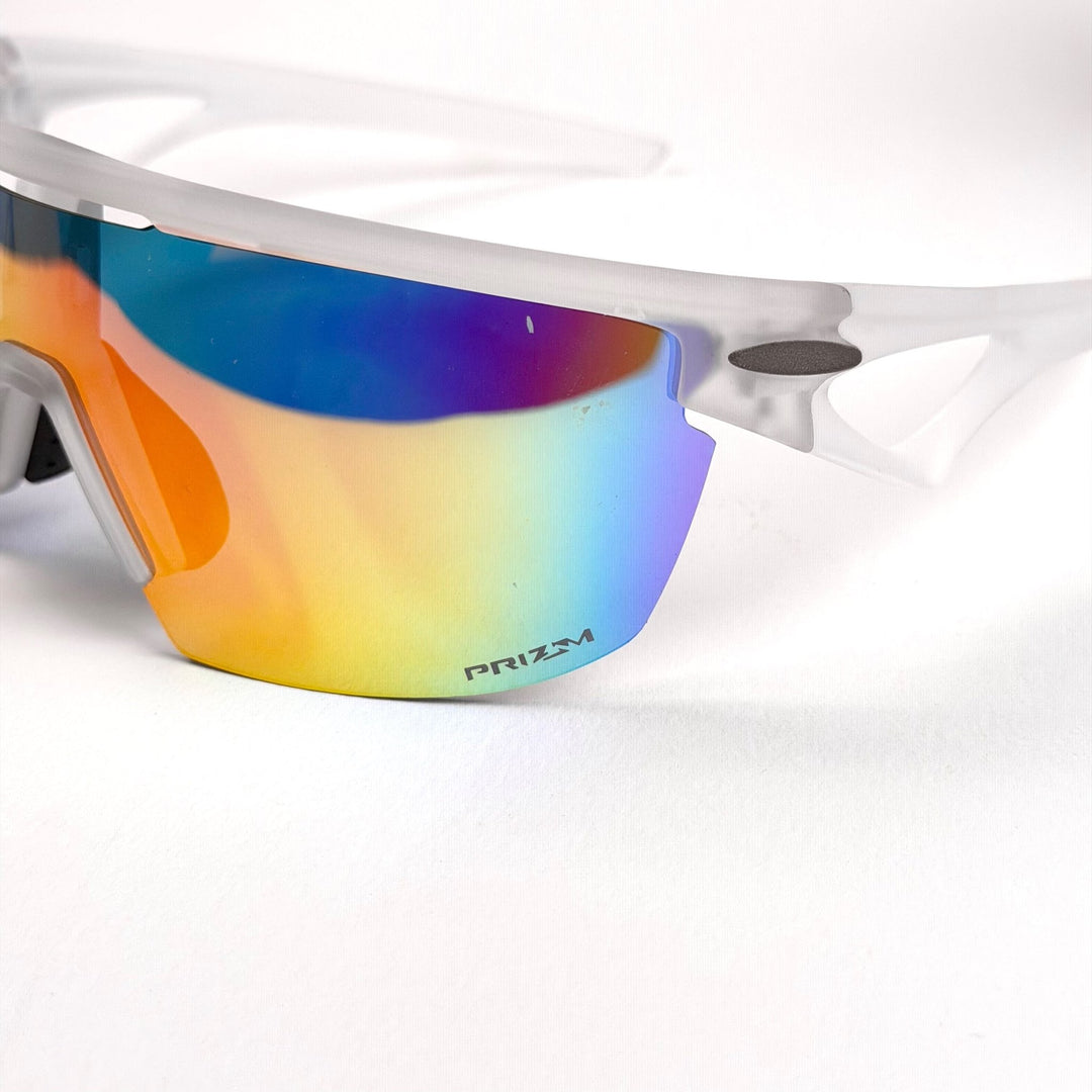Oakley Sport Shield – Clear White Rainbow Mirror - Giiz store