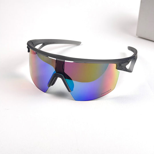 Oakley Sport Shield – Dark Grey Multicolor Mirror - Giiz store