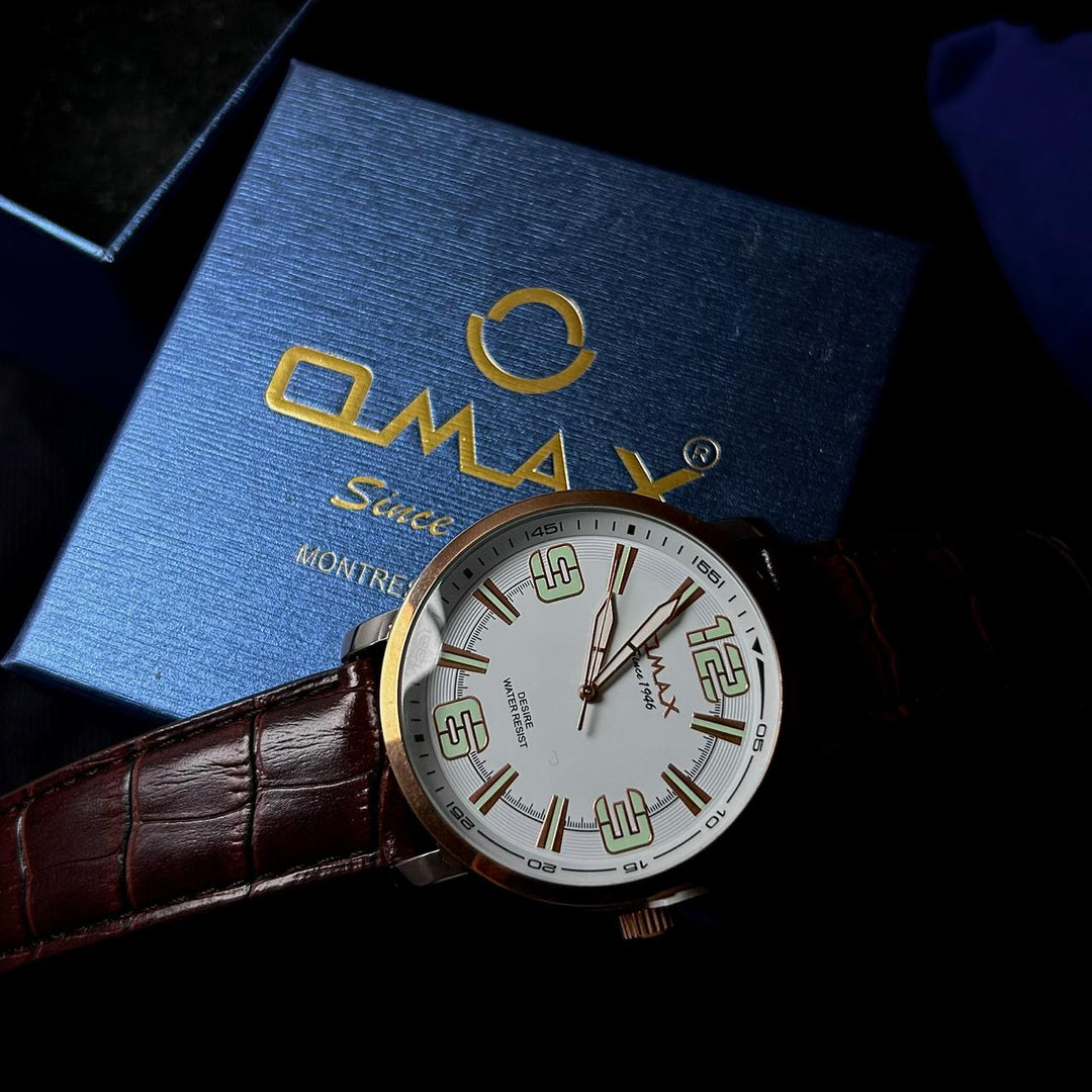 Omax DX05G35A For Him - Brown White - Giiz store