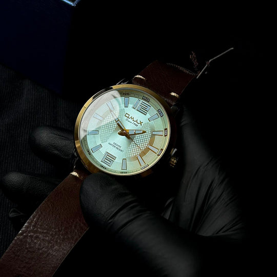 Omax GX01P62I For Him – Brown Gold Dial - Giiz store