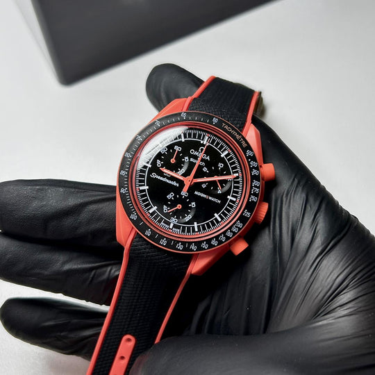 Omega MoonSwatch Mission To Mars n - Orange Black - Giiz store