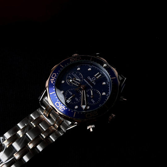 Omega Seamaster Co - Axial Chronometer - Silver Rose Gold Blue - Giiz store