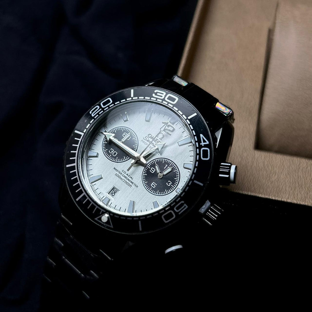 Omega Seamaster Co - Axial Master Chronometer – Black White - Giiz store