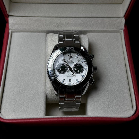 Omega Seamaster Co - Axial Master Chronometer – Silver Olive White - Giiz store