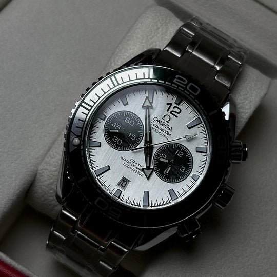 Omega Seamaster Co - Axial Master Chronometer – Silver Olive White - Giiz store
