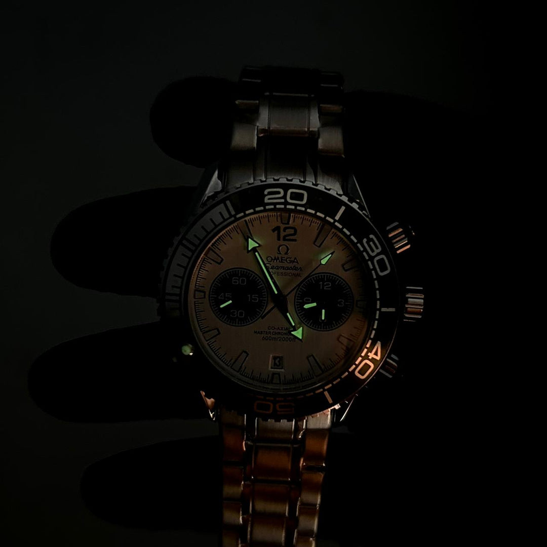 Omega Seamaster Co - Axial Master Chronometer – Silver Olive White - Giiz store