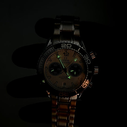 Omega Seamaster Co - Axial Master Chronometer – Silver Olive White - Giiz store