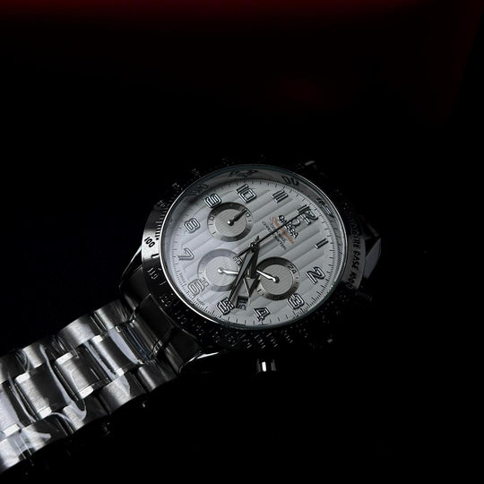 Omega Speedmaster Co - Axial Chronometer – Silver White - Giiz store