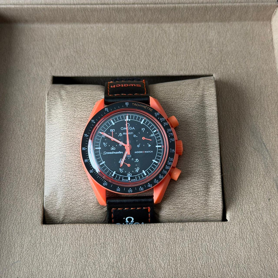 Omega × Swatch MoonSwatch – Mission on Earth Lava Edition - Giiz store