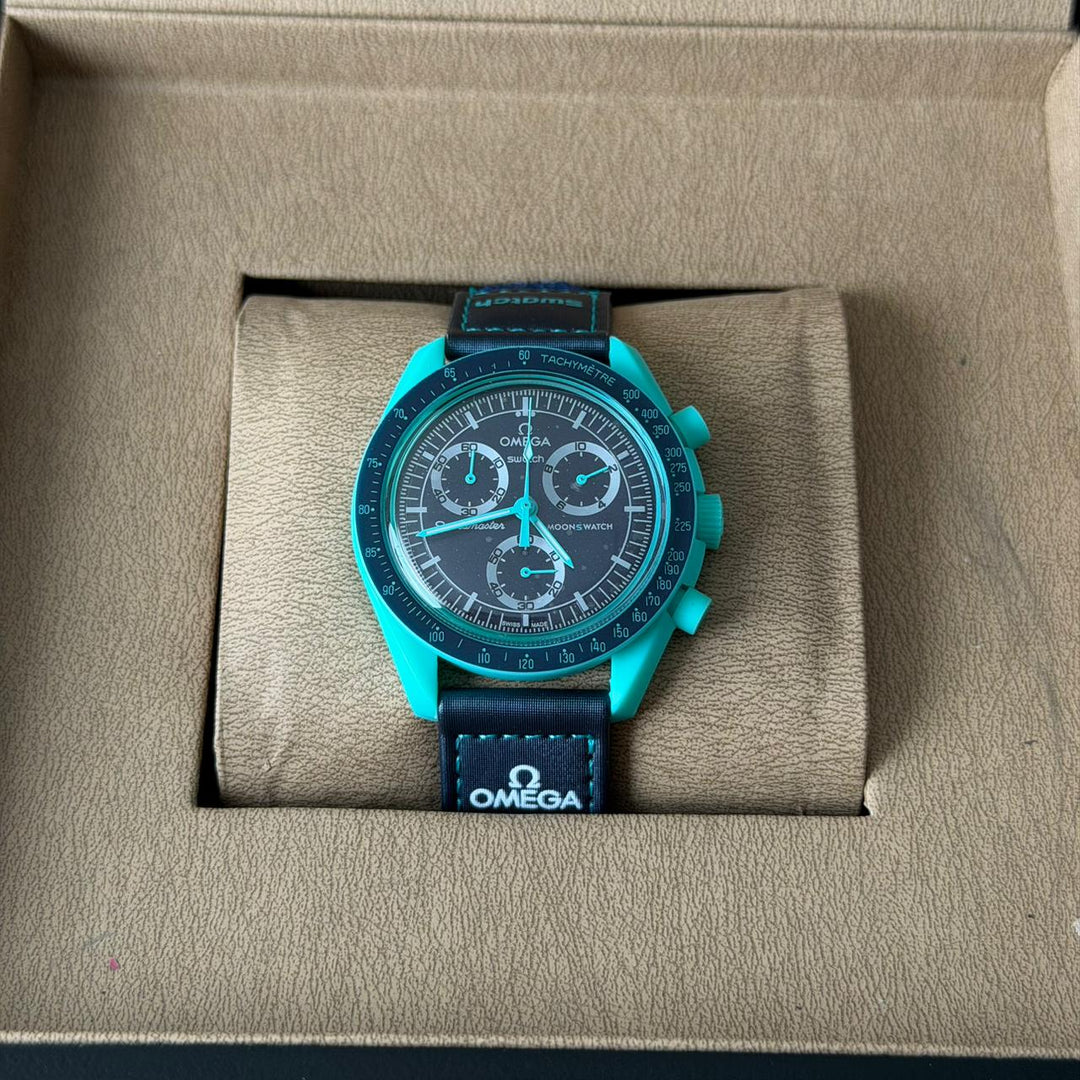 Omega × Swatch MoonSwatch – Mission on Earth Ocean Blue Edition - Giiz store