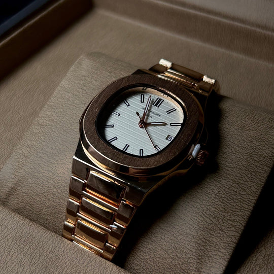Patek Philippe Nautilus For Her - Rose Gold White - Giiz store