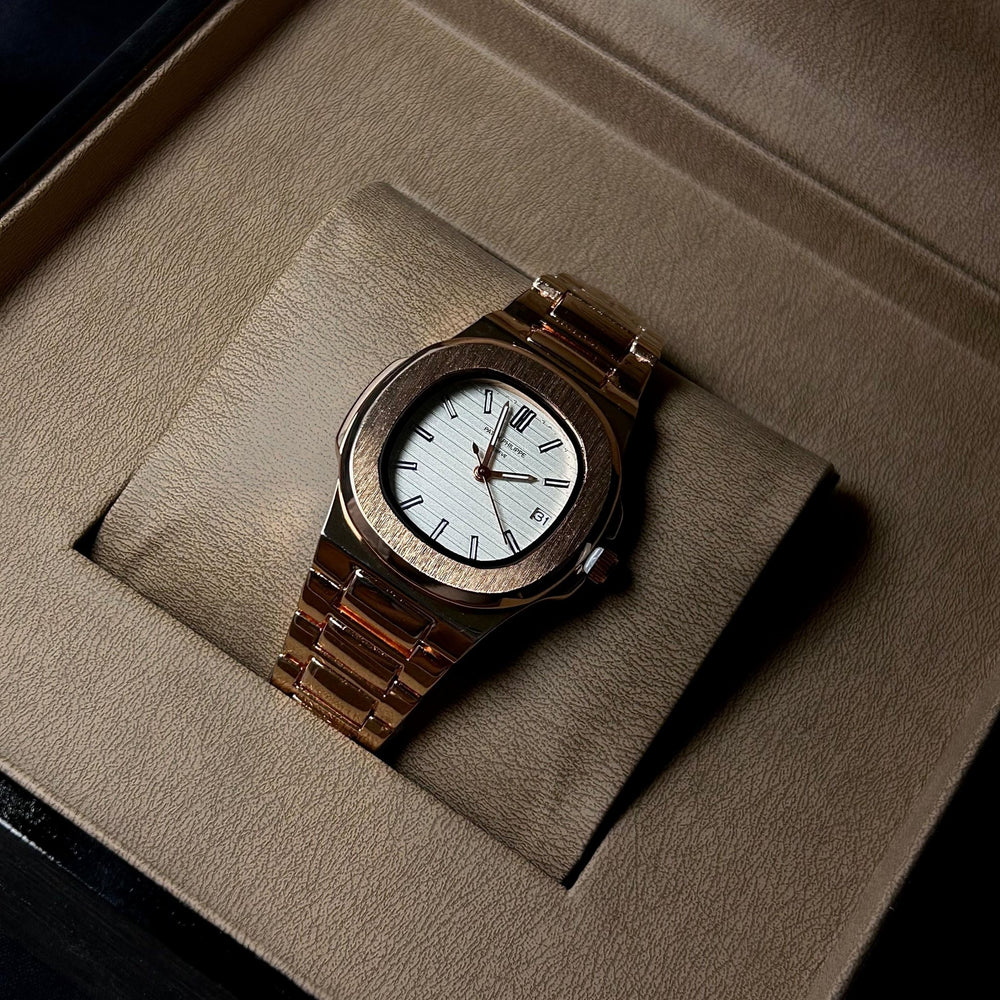 Patek Philippe Nautilus For Her - Rose Gold White - Giiz store