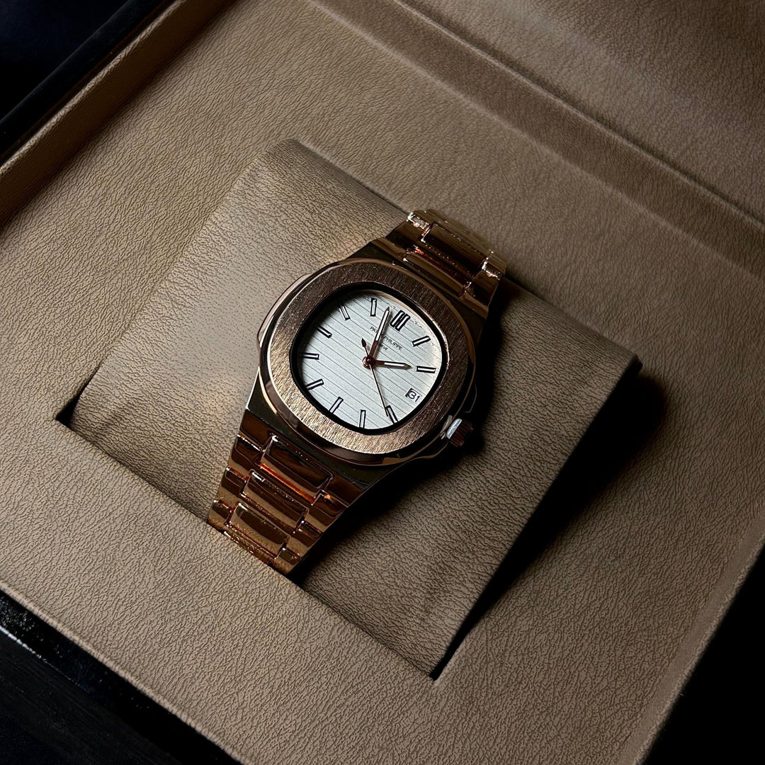 Patek Philippe Nautilus For Her - Rose Gold White - Giiz store