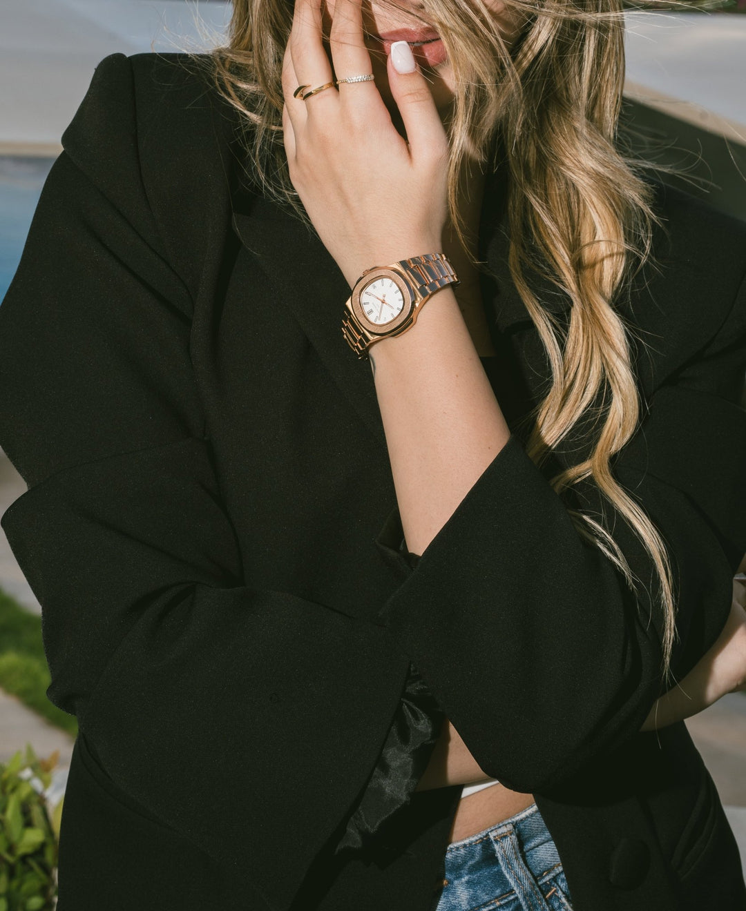 Patek Philippe Nautilus For Her - Rose Gold White - Giiz store