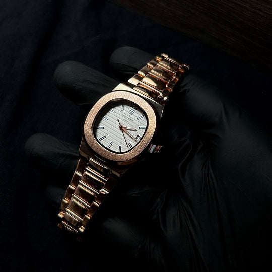 Patek Philippe Nautilus For Her - Rose Gold White - Giiz store