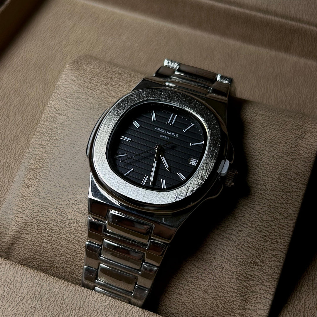 Patek Philippe Nautilus For Her - Silver Black - Giiz store