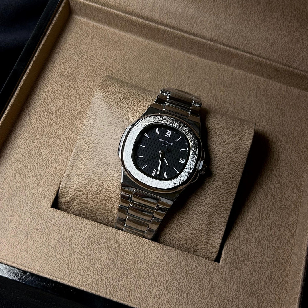 Patek Philippe Nautilus For Her - Silver Black - Giiz store