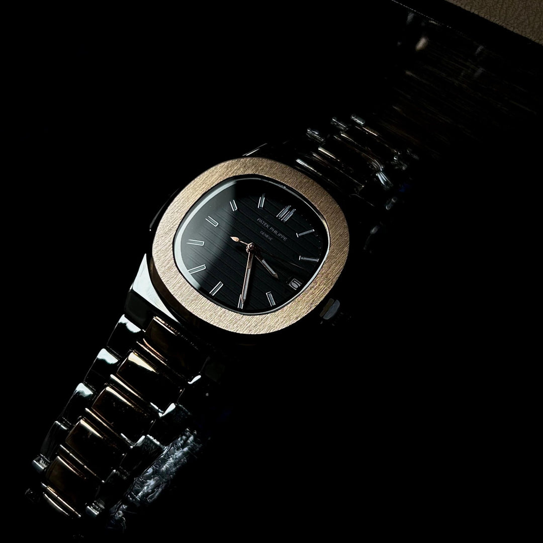 Patek Philippe Nautilus For Her - Two Tone Rose Gold Black - Giiz store