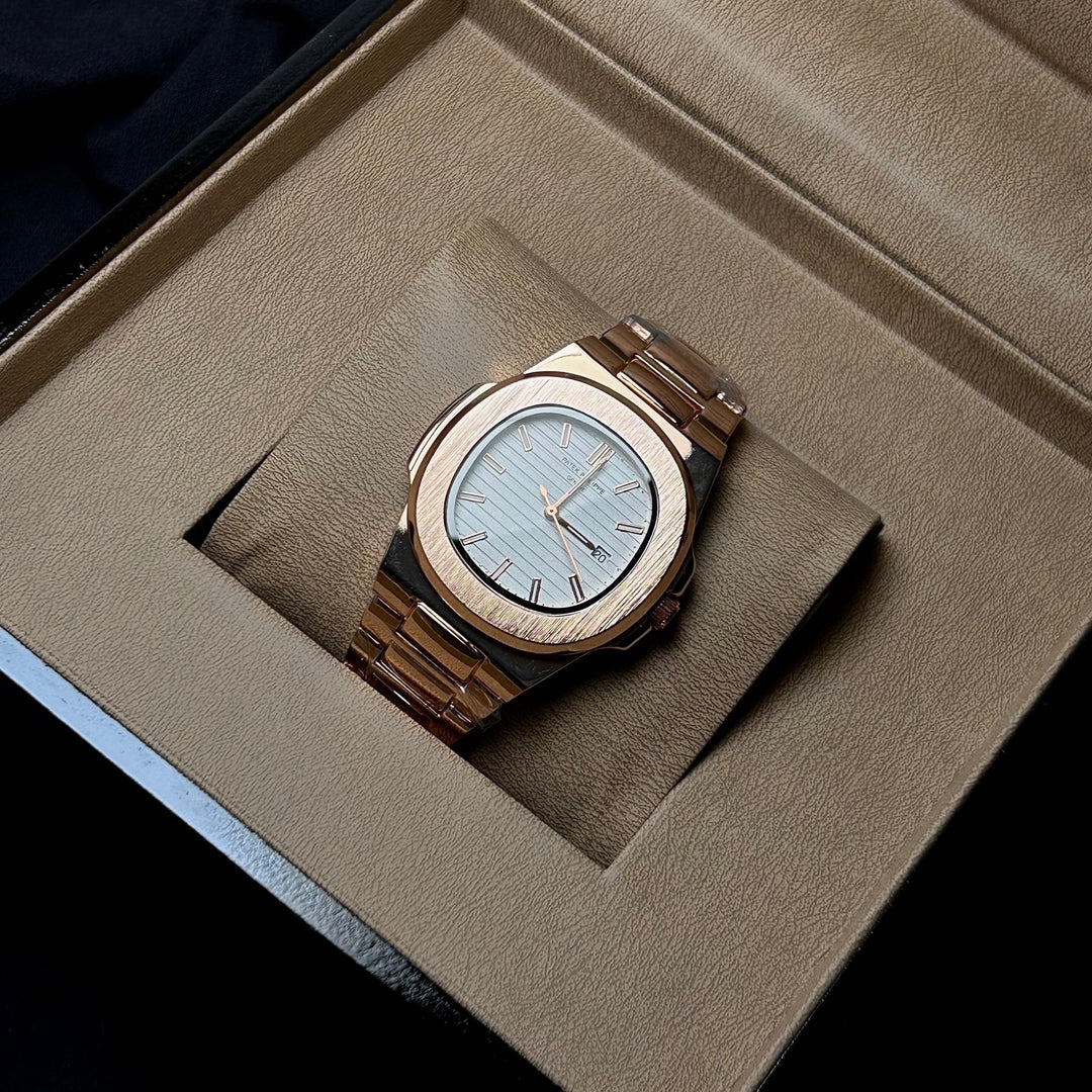 Patek Philippe Nautilus For Him – Rose Gold White - Giiz store