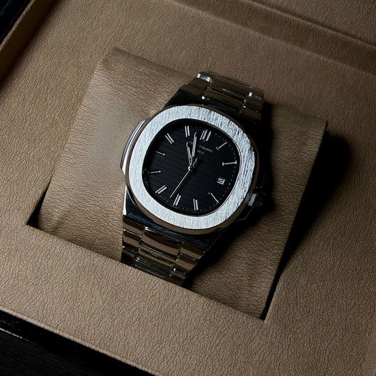 Patek Philippe Nautilus For Him – Silver Black - Giiz store