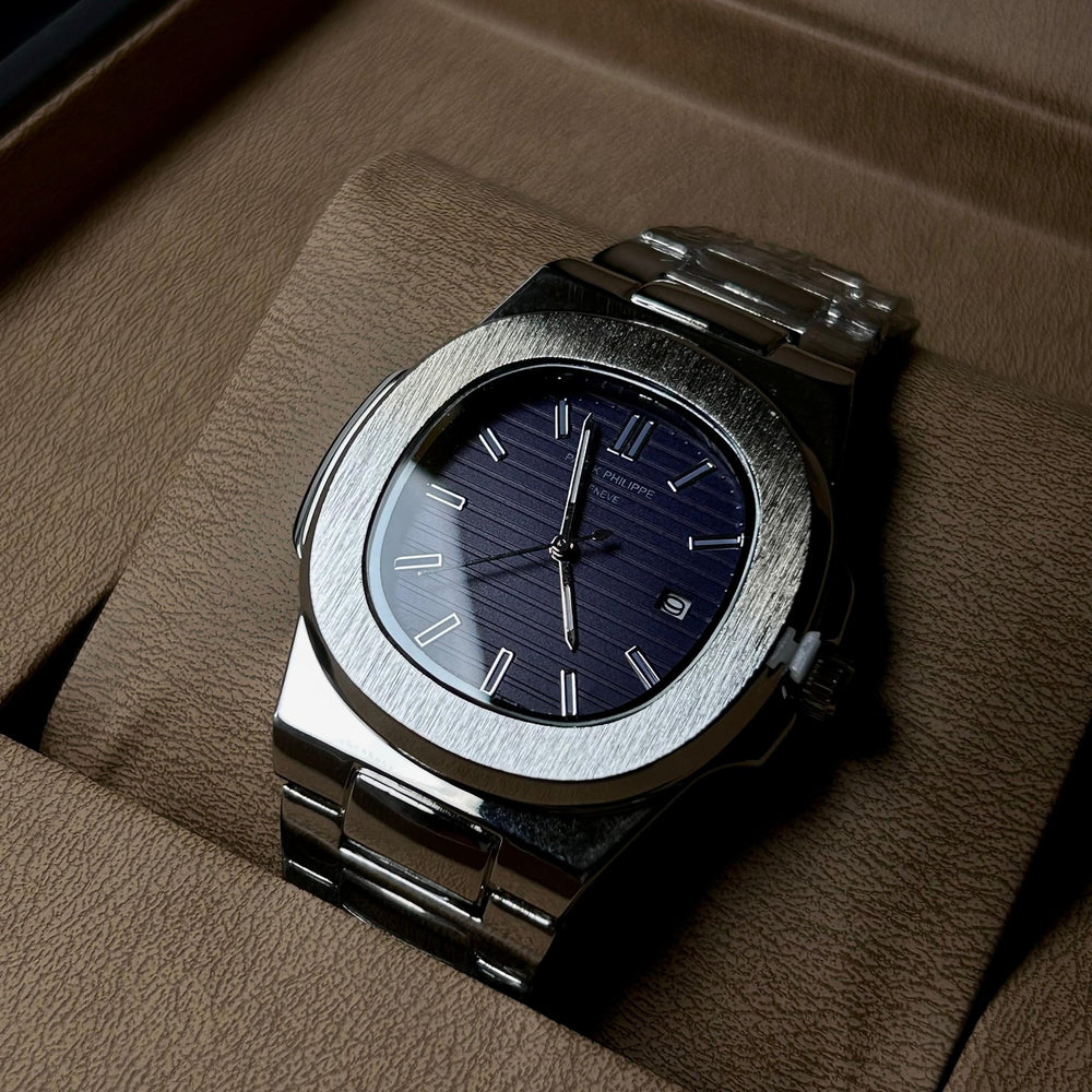 Patek Philippe Nautilus For Him – Silver Navy - Giiz store