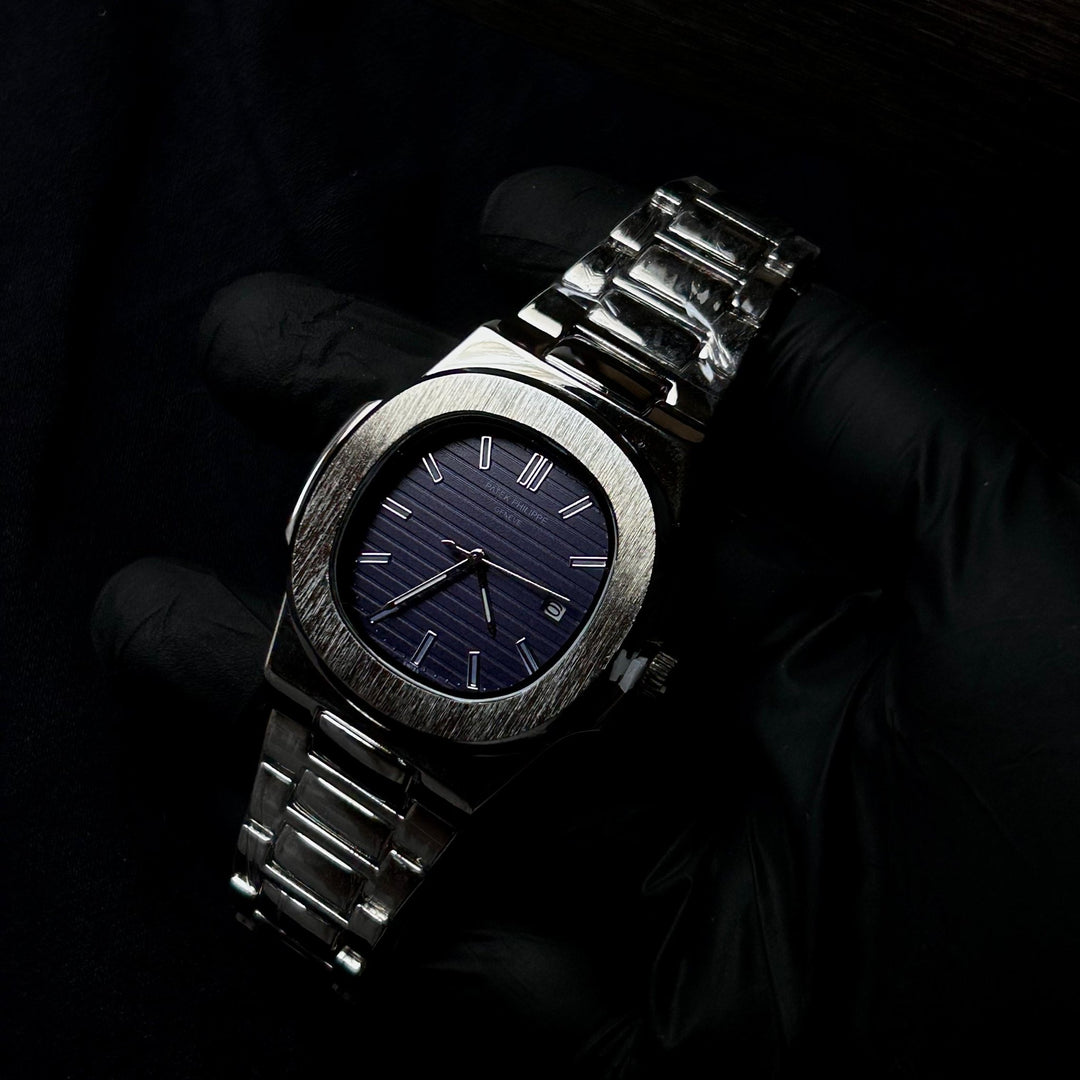 Patek Philippe Nautilus For Him – Silver Navy - Giiz store
