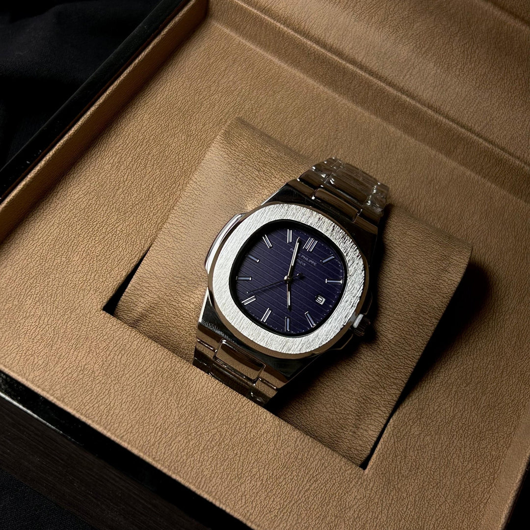 Patek Philippe Nautilus For Him – Silver Navy - Giiz store