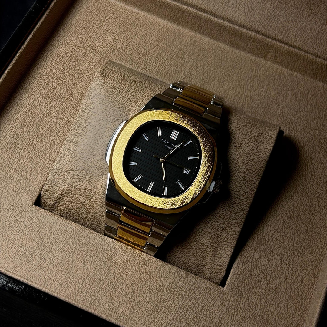 Patek Philippe Nautilus For Him – Two Tone Golden Black - Giiz store