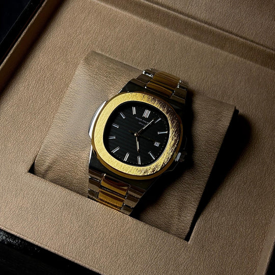 Patek Philippe Nautilus For Him – Two Tone Golden Black - Giiz store