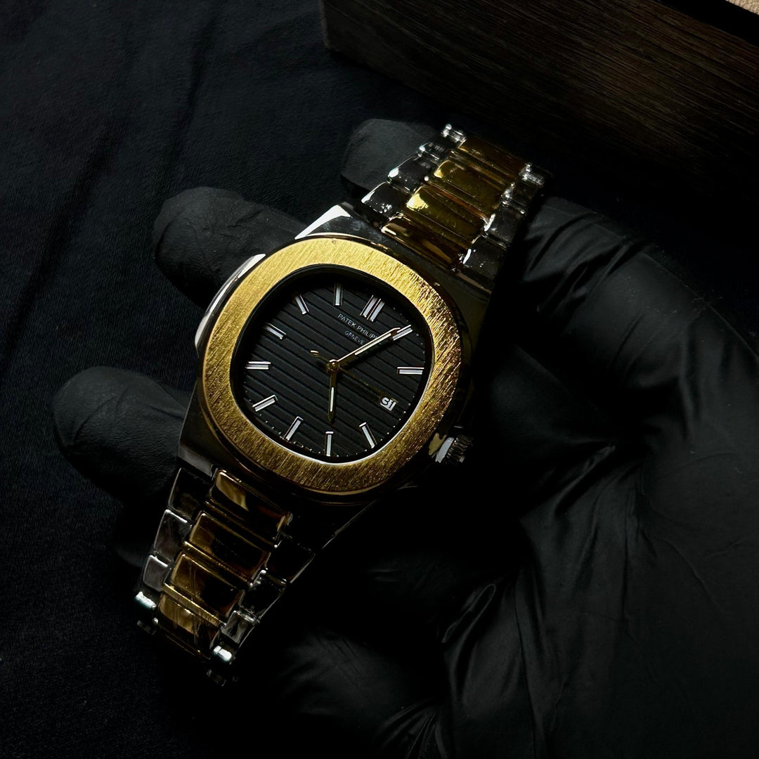 Patek Philippe Nautilus For Him – Two Tone Golden Black - Giiz store